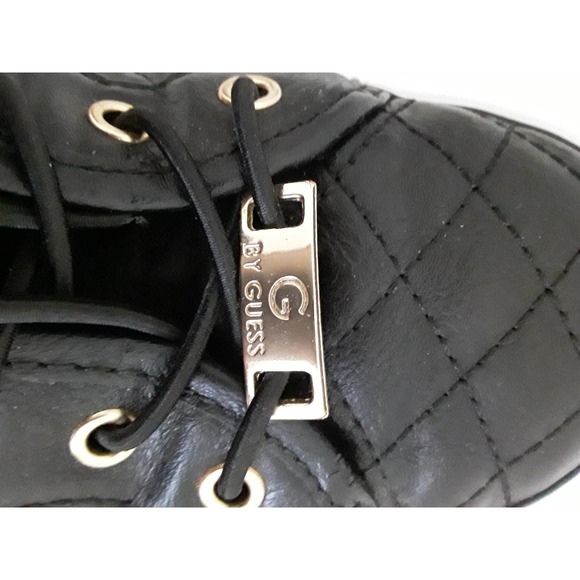Guess Sz 7.5M G by Guess Black & Gold Backer 2 Quilted Sneakers - Picture 7 of 10